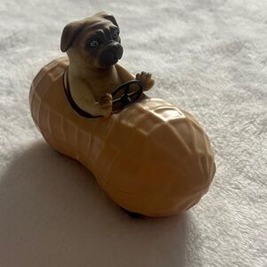 Pug in Peanut Car Figurine